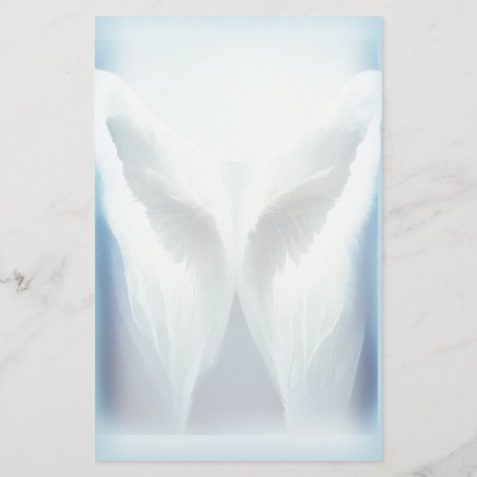 Hartglas Angel Monogram Stationierung Briefpapier (Rückseite)