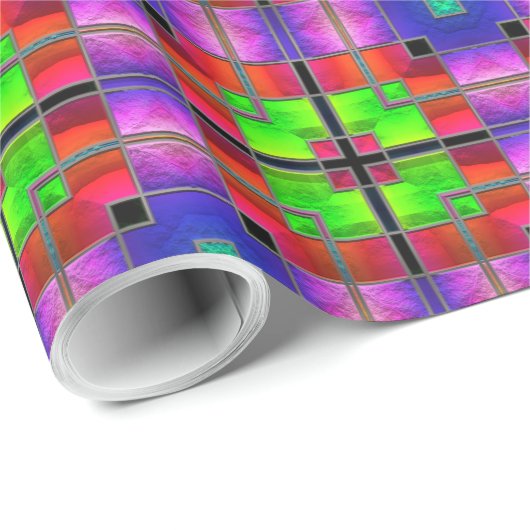 Hartglas Art 8 Umschlagpapier Geschenkpapier (Rolleneckpunkt)