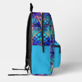 Hartglas auf Türkis ver.# 2 - Personalisiert Bedruckter Rucksack (Links)