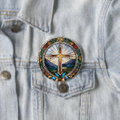 Hartglas aus Christlichem Heiligen Kreuz Button (Beispiel)