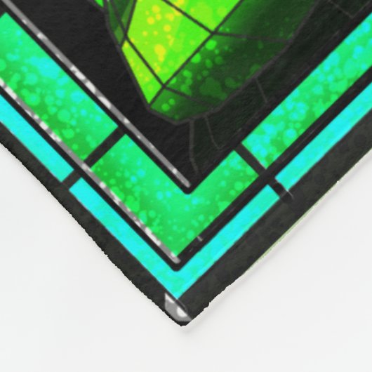 Hartglas Basilisk Fleecedecke (Ecke)