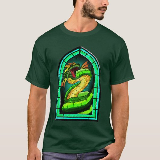Hartglas Basilisk T-Shirt (Vorderseite)