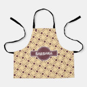 Hartglas Beige Schokolade Minimales Muster Schürze (Vorderseite)
