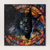 Hartglas Black Cat Puzzle (Horizontal)