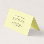 Hartglas Black Gold Visitenkarten (Rückseite)