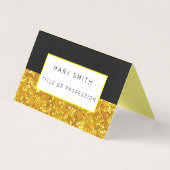 Hartglas Black Gold Visitenkarten (Vorderseite)