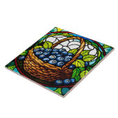 Hartglas Blueberry Basket Fliese (Seite)