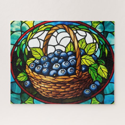 Hartglas Blueberry Basket Puzzle (Horizontal)