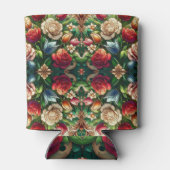 Hartglas-Blumendesign Dosenkühler (Rückseite)