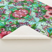 Hartglas-Blumendesign Sherpadecke (3/4)