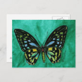 Hartglas Butterfly Postkarte (Vorne/Hinten)