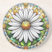 Hartglas Daisy Getränkeuntersetzer (Vorne)