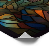 Hartglas Deer Poster (Ecke)