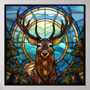 Hartglas Deer Poster