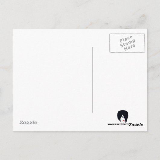 Hartglas-Dendrobium-Postkarte Postkarte (Rückseite)