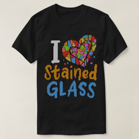Hartglas-Design T-Shirt (Design vorne)