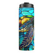 Hartglas farbenfroh thermosbecher (Vorderseite)