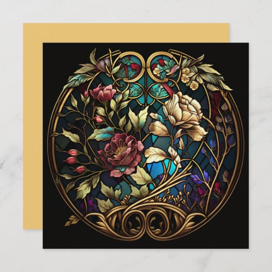 Hartglas Floral Bouquet (Vorne/Hinten)