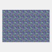 Hartglas Floral Geschenkpapier Set (Vorderseite)