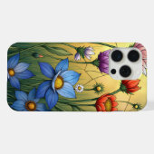 Hartglas Florals iPhone Hülle (Rückseite (Horizontal))