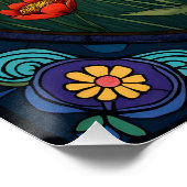 Hartglas Florals Poster (Ecke)