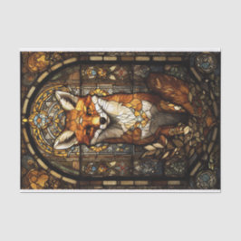 Hartglas Fox Seidenpapier