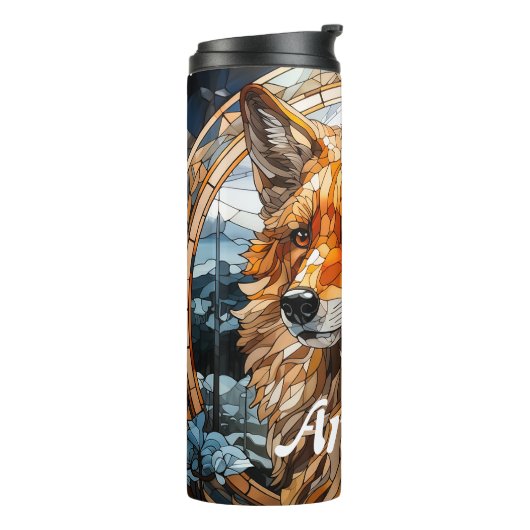 Hartglas Fox Thermosbecher (Nach links gedreht)