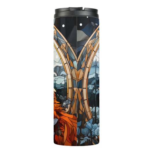 Hartglas Fox Thermosbecher (Rückseite)