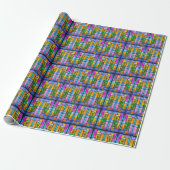 Hartglas Gelb Daisy Wrapping Paper Geschenkpapier (Ungerollt)