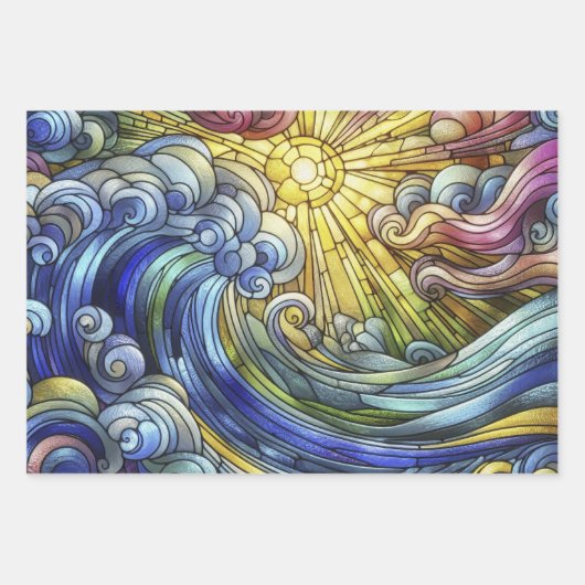 Hartglas Geschenkpapier Set (Vorderseite)