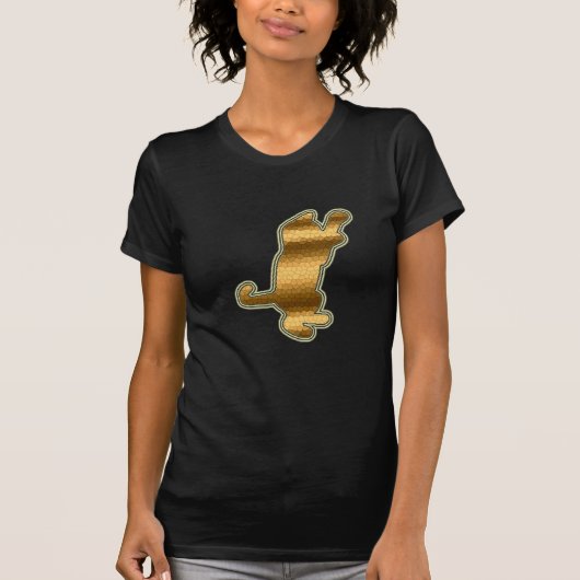Hartglas Gold Cat T-Shirt (Vorderseite)