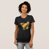 Hartglas Gold Cat T-Shirt (Vorne ganz)