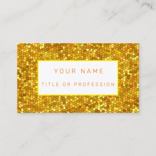 Hartglas Gold Visitenkarte (Vorderseite)