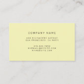 Hartglas Gold Visitenkarte (Rückseite)