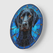 Hartglas Große Wanduhr (Winkel)