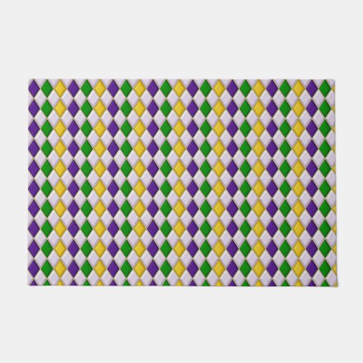 Hartglas Harlequin Fußmatte (Vorderseite)
