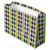 Hartglas Harlequin Große Geschenktüte (Rückseite Schrägansicht)