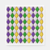 Hartglas Harlequin Serviette (Vorderseite)