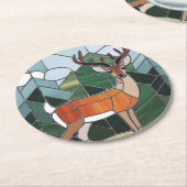 Hartglas - Hartglas Art Runder Pappuntersetzer (Angewinkelt)