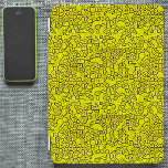 Hartglas iPad Mini Hülle<br><div class="desc">Glühende Elegance strahlt aus,  aus dieser grafischen Kunst,  in lebendigen Farben von; gelb,  orange,  olivgrün,  braun und schwarz,  die digital bearbeitet wird,  in dieses Mosaikmuster.</div>