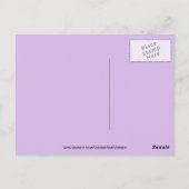 Hartglas-Kreuz ein für alle Postkarte (Rückseite)