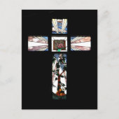 Hartglas-Kreuz - Postkarte (Vorderseite)