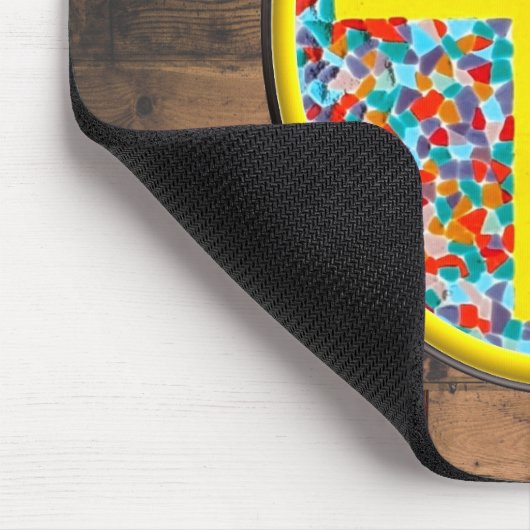 Hartglas-Kreuz (w/web url) Mousepad (Ecke)