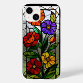 Hartglas-Leiste mit dynamischen Blume Case-Mate iPhone Hülle (Rückseite)