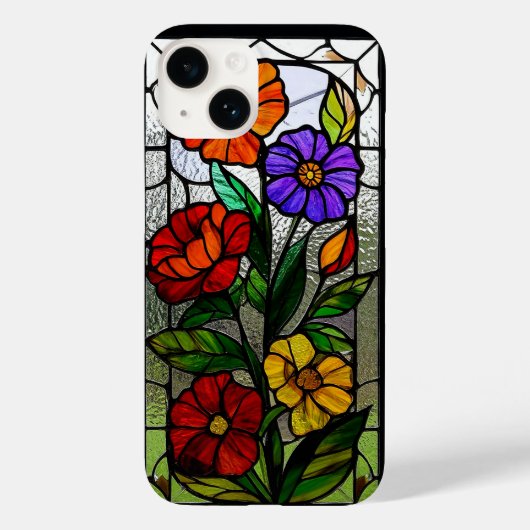 Hartglas-Leiste mit dynamischen Blume Case-Mate iPhone Hülle (Rückseite)