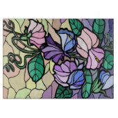 Hartglas-Lilly der Feldschneidplatte Schneidebrett (Vorderseite)