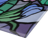 Hartglas-Lilly der Feldschneidplatte Schneidebrett (Ecke)