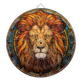 Hartglas Lion Dartboard Dartscheibe (vorne)