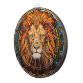 Hartglas Lion Dartboard Dartscheibe (Vorderseite rechts)
