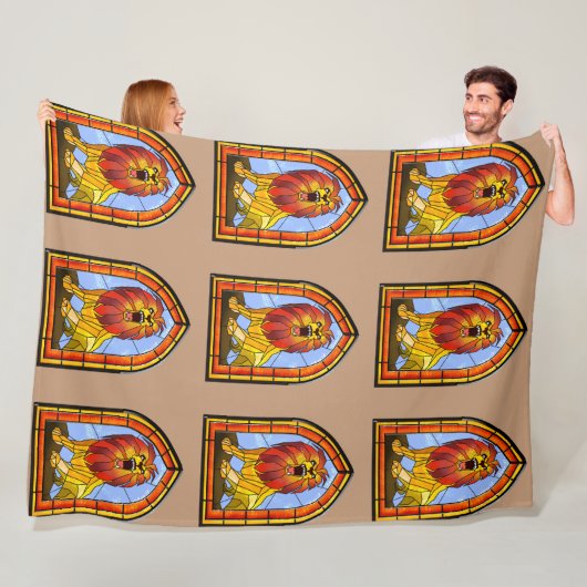 Hartglas Lion Fleecedecke (Beispiel)